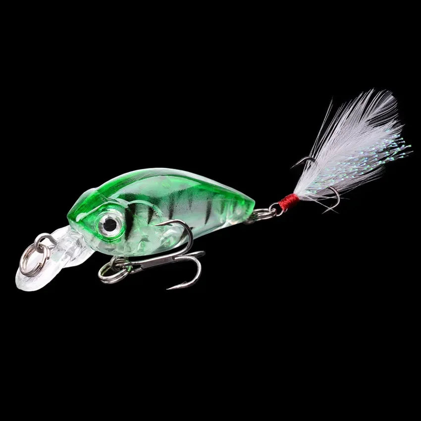 1 PCS Minnow Fishing Lure 45mm 3.8g Crankbait Hard Bait Topwater Artificial Wobbler Bass Japan Fly Fishing Accessories