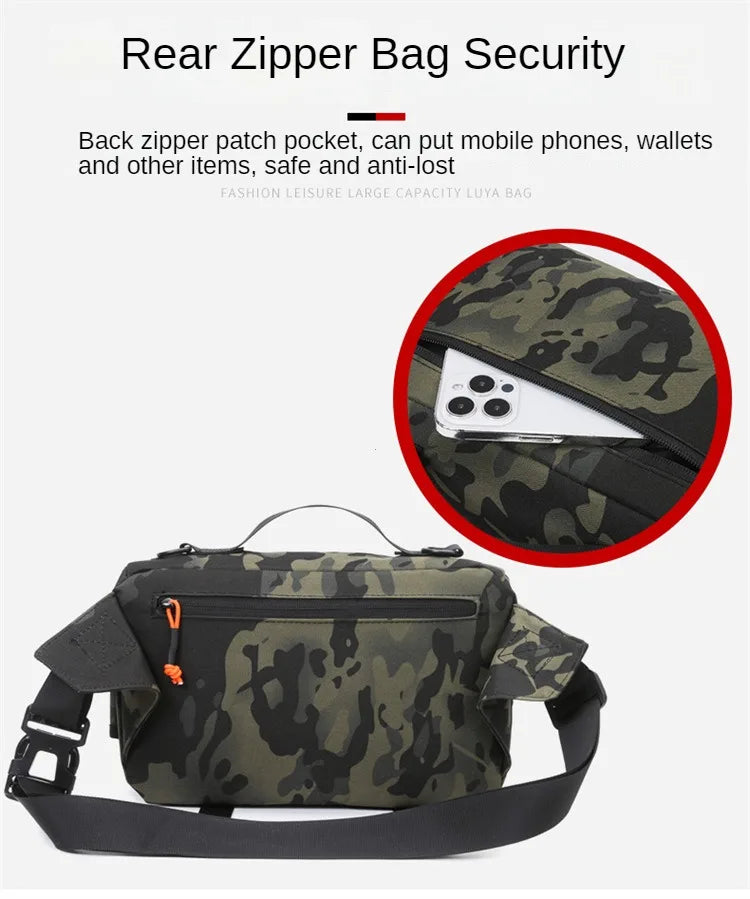 Fishing Chest Waist Bag Tactical Outdoor Travel Sports EDC Fishing Lure Bags Hunting Camping Hiking Cycling Pack Molle Pouch