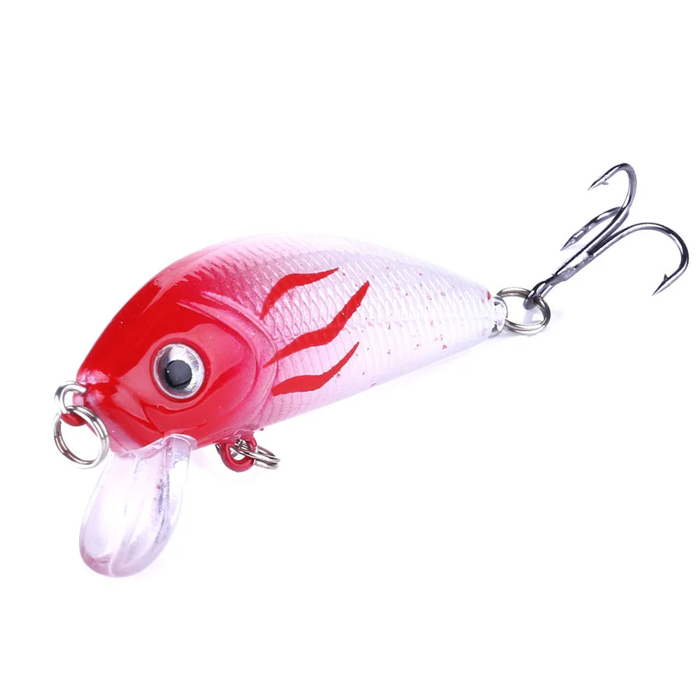 Fishing Lures Minnow 50mm 3.61g Wobbler Artificial Plastic Hard Bait Popper Bass Trout Popper Lure Wobblers For Fishing