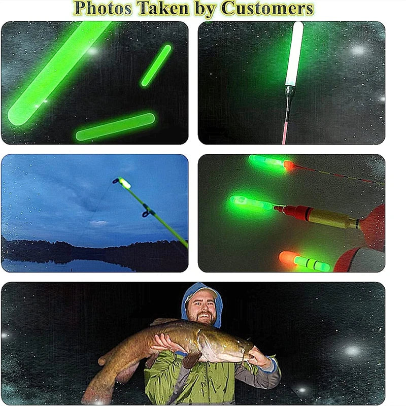 New 2.2-4.5mm Night Fishing Float Rod Lights Dark Glow Stick Useful Fishing Fluorescent Light Glow sticks Accessories 100/50PCS. Night fishing