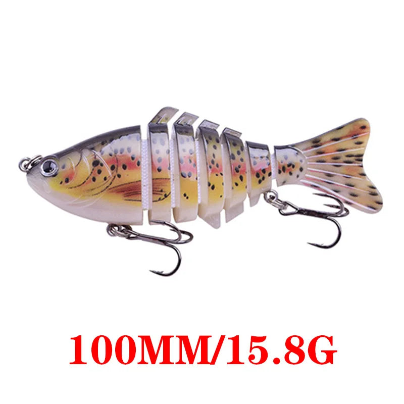 Luminous Fishing Lures For Dropshipping Multi Jointed Swimbait 6 7 Segment Wobblers Pike Tackle for Bass Trout Crankbait Lure