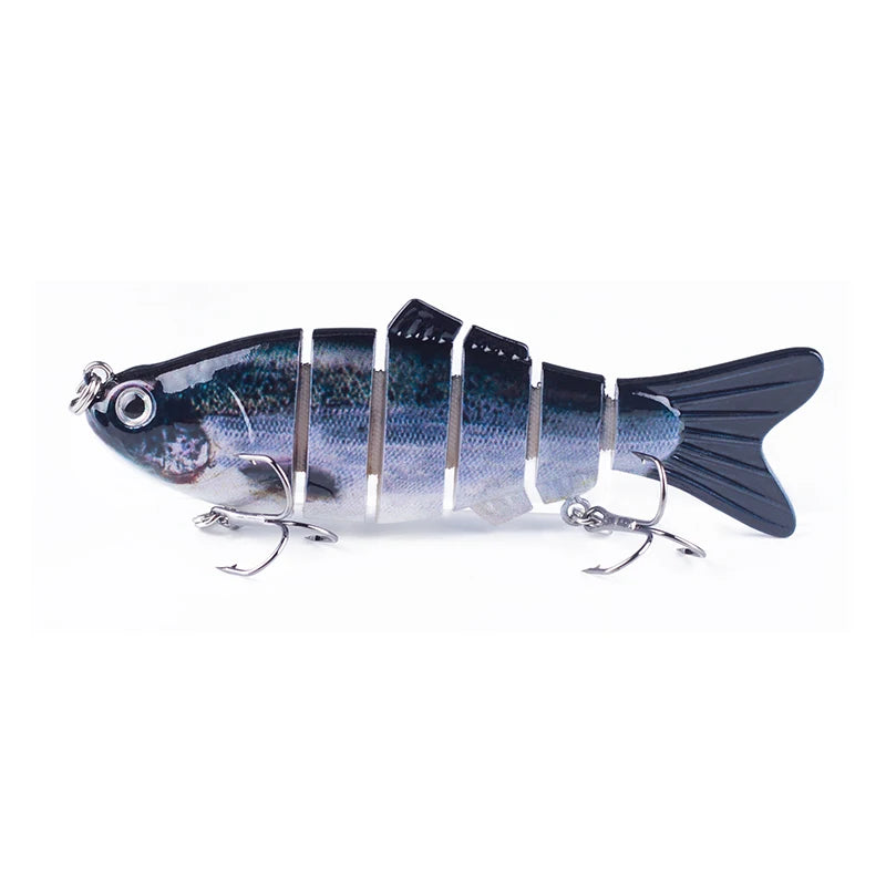 Hanlin Set 4 Inch 16.5g Fishing Lures Multi Jointed Wobblers Swimbait Hard Artificial Bait Crankbait Sinking Pike Bass Tackle