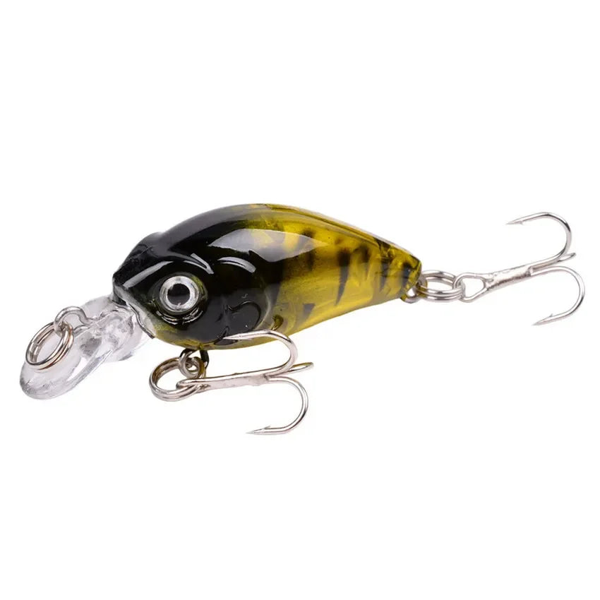 1 PCS Minnow Fishing Lure 45mm 3.8g Crankbait Hard Bait Topwater Artificial Wobbler Bass Japan Fly Fishing Accessories