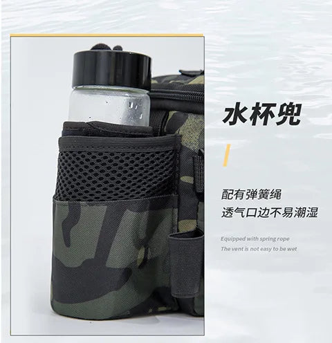 Fishing tackle, shoulder bag, storage bag, portable fishing rod holder, outdoor sports bag, flying fishing