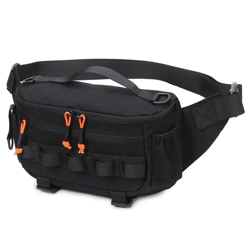 Fishing Chest Waist Bag Tactical Outdoor Travel Sports EDC Fishing Lure Bags Hunting Camping Hiking Cycling Pack Molle Pouch