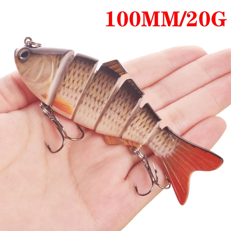 Luminous Fishing Lures For Dropshipping Multi Jointed Swimbait 6 7 Segment Wobblers Pike Tackle for Bass Trout Crankbait Lure