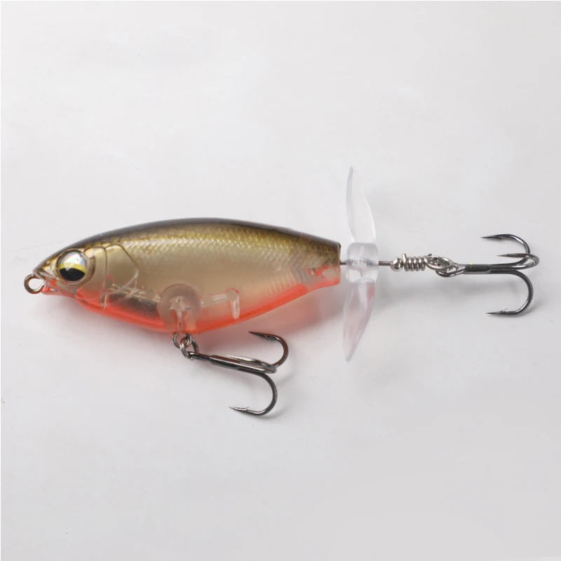 Rotating Bait, Double Snail Design, Artificial Bait, Hard Bait 6g 11g Bait, Fishing Bass Mandarin Fish Tail Spinner Sea Fishing