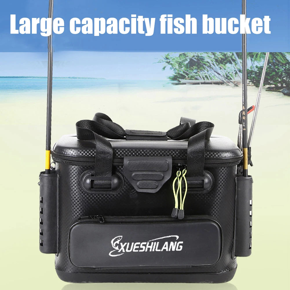 20/28L Portable Fishing Barrel Box EVA Fishing Bag Rod Bait Reel Fish Storage Bag Single Shoulder Bag Hook Lure Luya Handbag