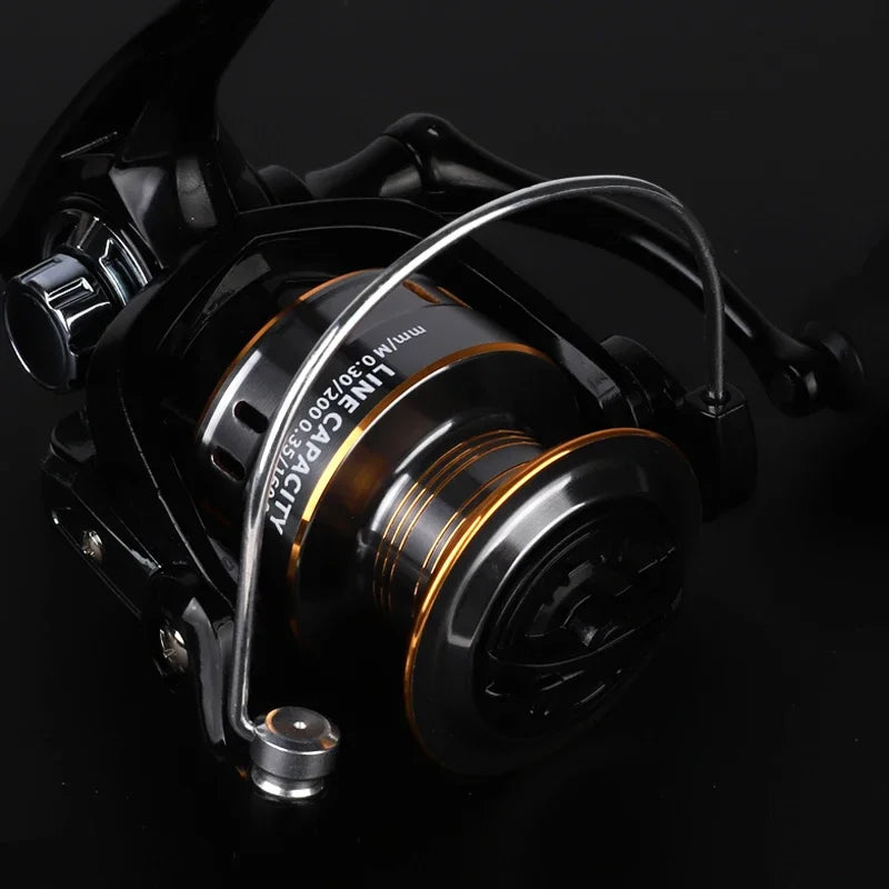 Professional Ultra Light 1000~7000 5.2:1 Gear Ratio,26LB Max Drag CNC Metal Spool Spinning Fishing Reel For Freshwater Saltwater