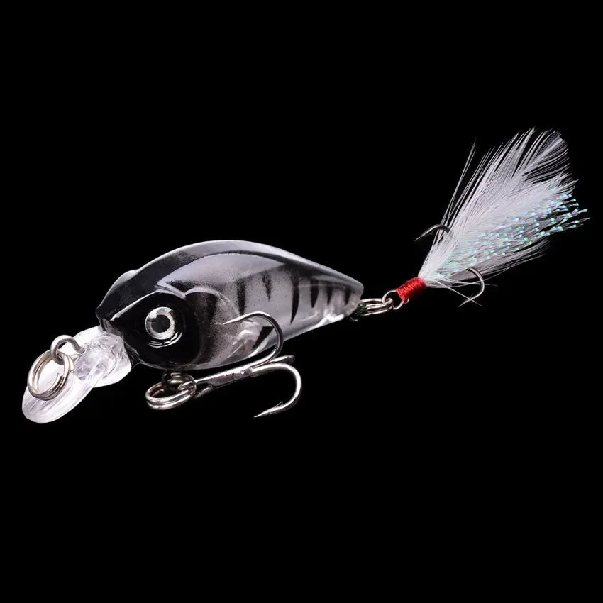 1 PCS Minnow Fishing Lure 45mm 3.8g Crankbait Hard Bait Topwater Artificial Wobbler Bass Japan Fly Fishing Accessories