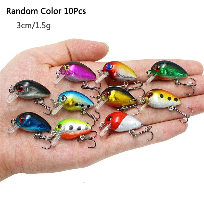 Crankbaits Set  Mixed Colors Bait Fishing Lure Lot Minnow Wobbler Bass Swimbait Sea Swim Hard Lures Sinking Tackle pesca