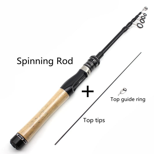 Fishing Rod 168cm 185cm Ultra light ul power Telescopic  Lure Weight 1-5g