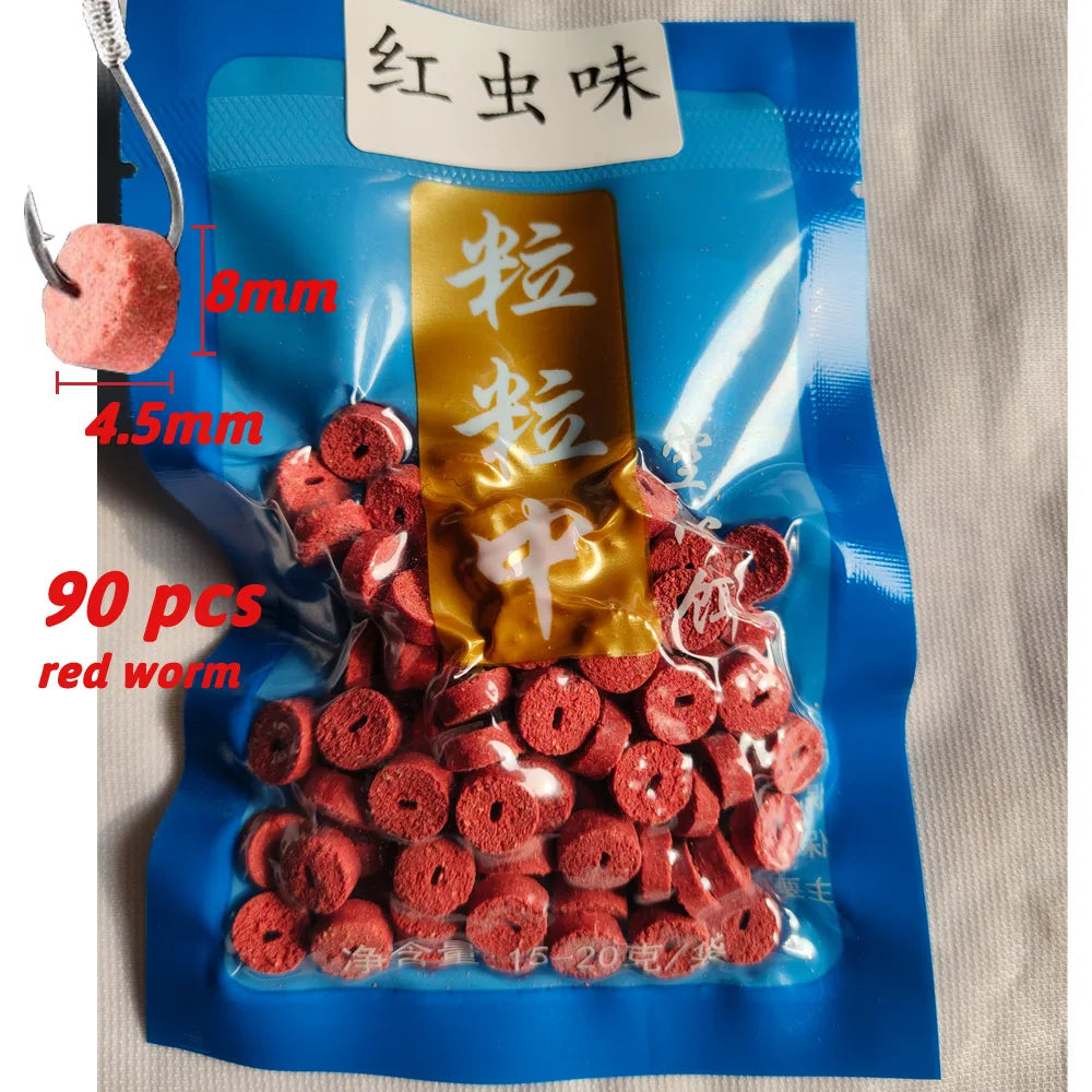 Fishing Feed Attractant Hollow Granular Lure Nutrition Food Fishy Flavor Scent Pesca Carp Atomization Fiber Bite Hook Soft Bait