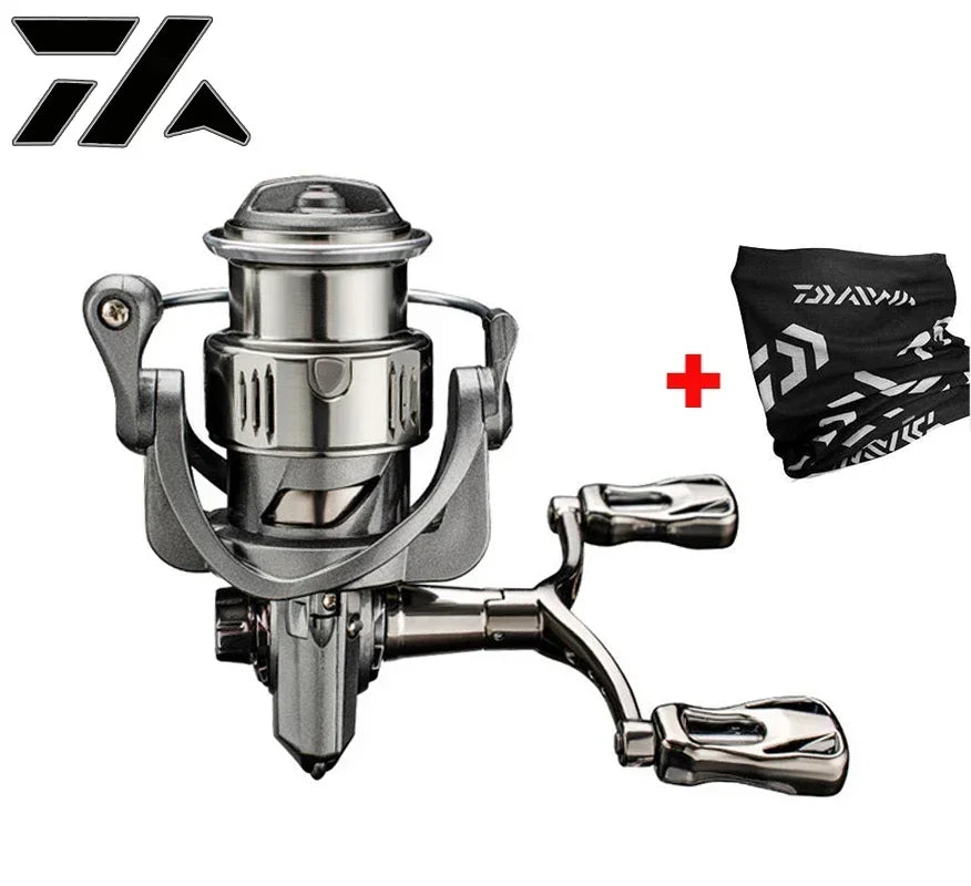 VWVIVIDWORLD 2500-6000 Series，5.2:1Gear Ratio, 8KG Max Drag, CNC Metal Doublel Rocker,Spinning Fishing Reel,For Freshwater Saltw