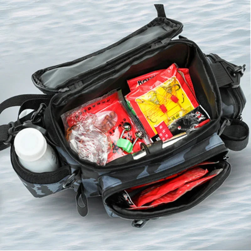 Fishing tackle, shoulder bag, storage bag, portable fishing rod holder, outdoor sports bag, flying fishing