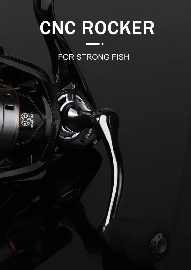 Professional Ultra Light 1000~7000 5.2:1 Gear Ratio,26LB Max Drag CNC Metal Spool Spinning Fishing Reel For Freshwater Saltwater