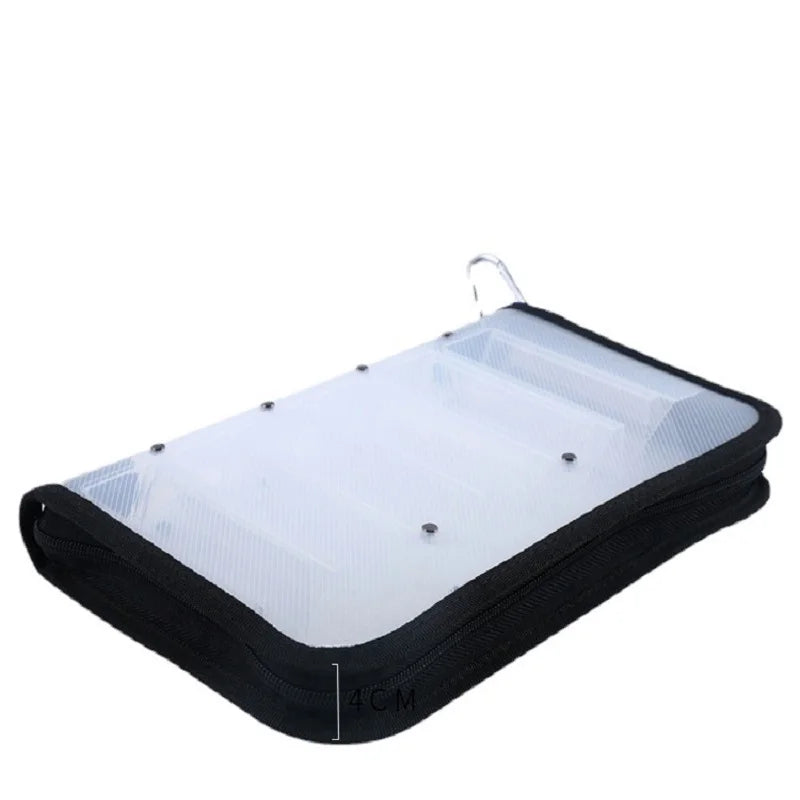 ILURE Plastic Transparent Visual Squid Jig Lure Hooks Storage Case Wooden Shrimp Octopus Egi Waterproof Fishing Tackle Bag