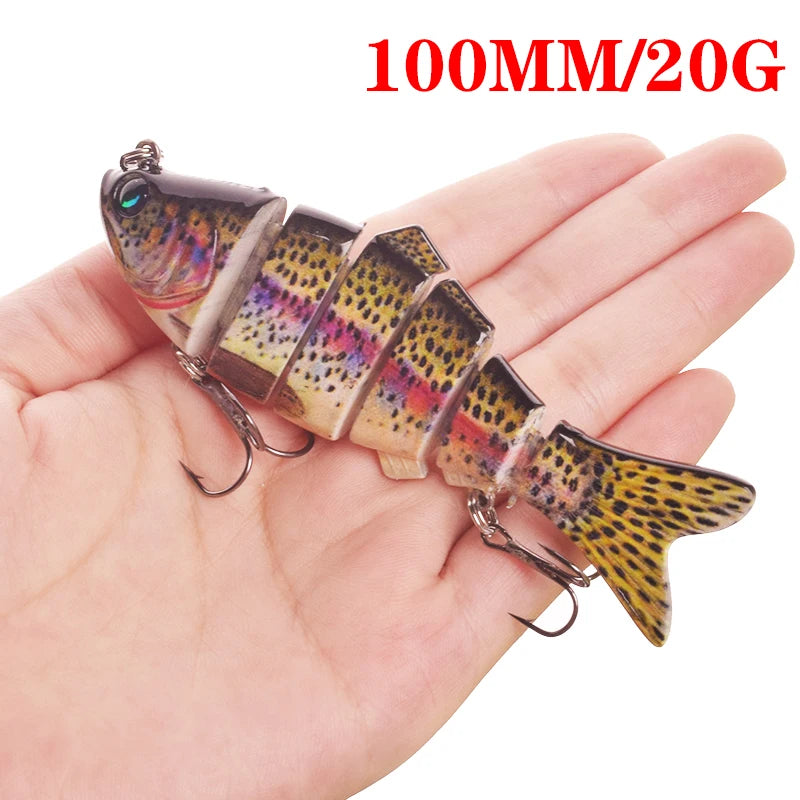 Luminous Fishing Lures For Dropshipping Multi Jointed Swimbait 6 7 Segment Wobblers Pike Tackle for Bass Trout Crankbait Lure