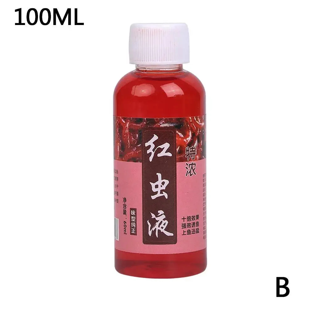 Strong Fish Attractant 100ml Concentrated Worm Extract Red Liquid For Fishing Fish Bait High Concentration Fish Bite Activa S8Y8