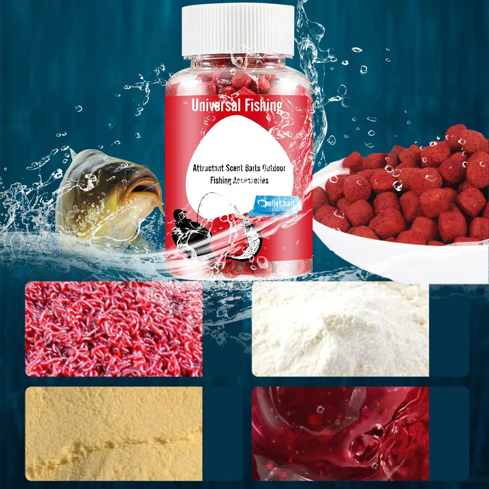 Fresh Wet Granular Bait High Protein Fish Attractant Concentrated Fish Bait Universal Fishy Smell Bait Balls Fishing Accessories