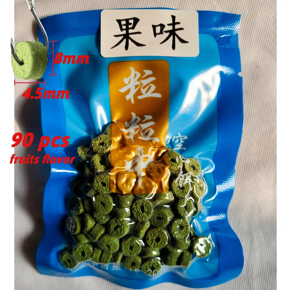 Fishing Feed Attractant Hollow Granular Lure Nutrition Food Fishy Flavor Scent Pesca Carp Atomization Fiber Bite Hook Soft Bait