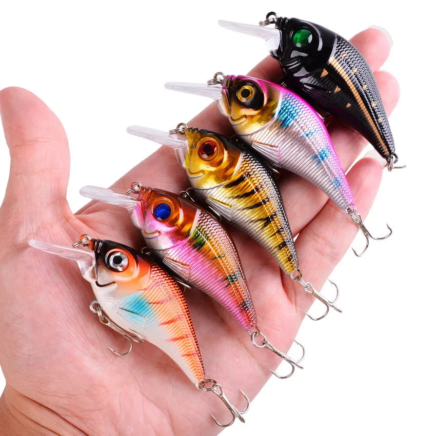 3/5/8Pcs Random Minnow Fishing Lure set High Quality Swimming Bait Wobble Bait Crankbait Artificial Bait