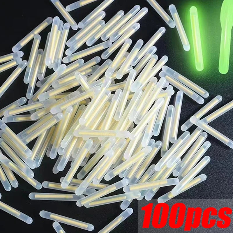 50/100PCS Firefly Fluorescent Rod Light Fishing Floating Rod Light Dark Luminous Rod Outdoor Fishing Fluorescent Rod Light. Night Fishing