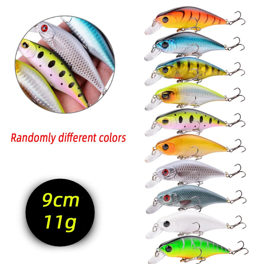 3/5/8Pcs Random Minnow Fishing Lure set High Quality Swimming Bait Wobble Bait Crankbait Artificial Bait