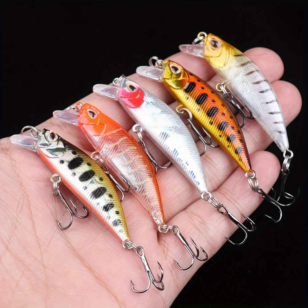 5pcs 58MM 5.1G Mini Japan Model Sinking Minnow Fishing Lures Jerkbaits Peche Artificial Bait Wobbler Lure for Trout Bass Carp