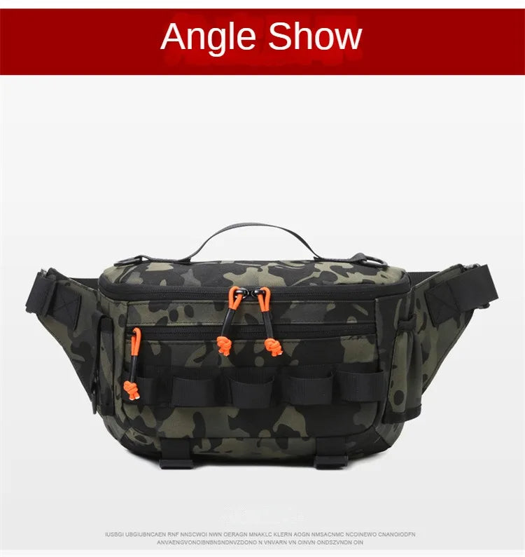 Fishing Chest Waist Bag Tactical Outdoor Travel Sports EDC Fishing Lure Bags Hunting Camping Hiking Cycling Pack Molle Pouch