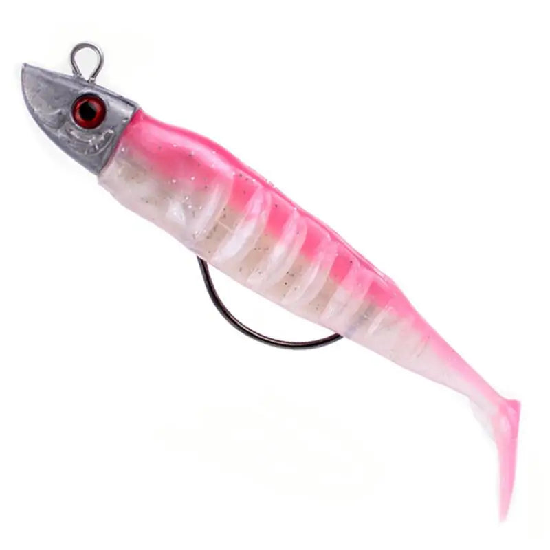 1PCS T-tail Rockvibe Soft Bait 10cm 15.5g Artificial Worm 3D Fish Eye Wobbler Bait for Jig Head Predator for Perch Fishing Lure