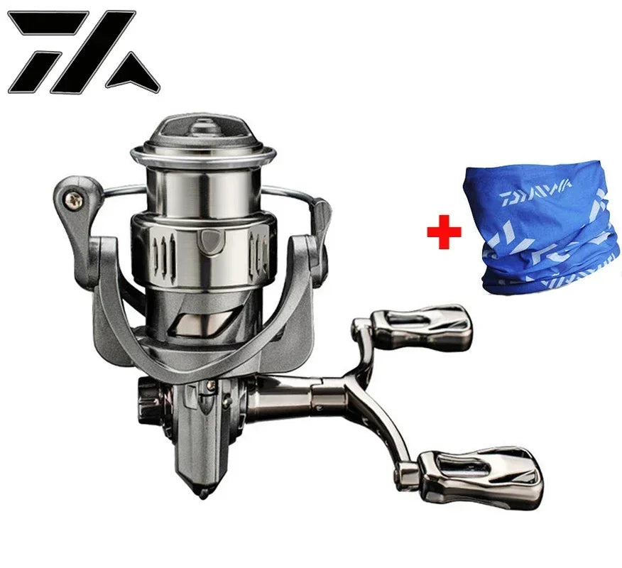 VWVIVIDWORLD 2500-6000 Series，5.2:1Gear Ratio, 8KG Max Drag, CNC Metal Doublel Rocker,Spinning Fishing Reel,For Freshwater Saltw