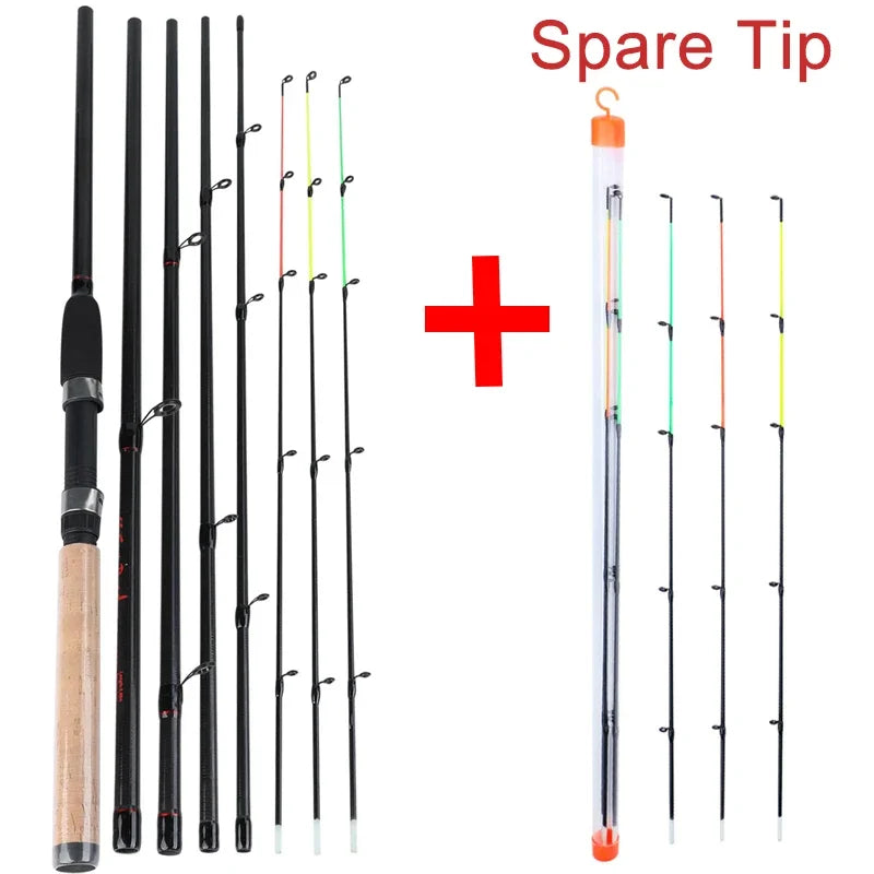 Sougayilang 3M Feeder Fishing Rod Cork Handle Carbon Fibre Spinning Fishing Rods L M H Power 30-120g Lure Weight Carp Pole Pesca