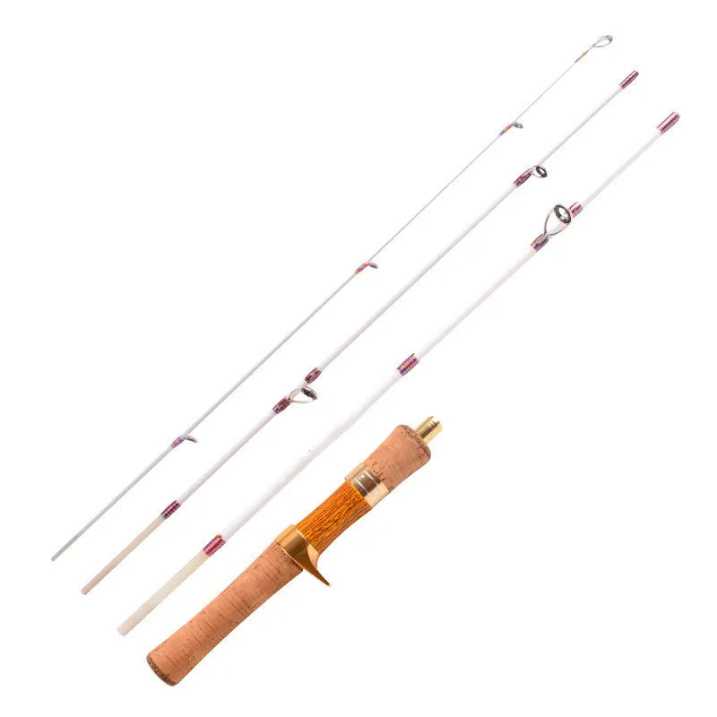 Ejection Fishing Rod XUL Super Soft And Ultra Light 1.4m Four-Section Portable Travel Stream Fiberglass Trout Rod