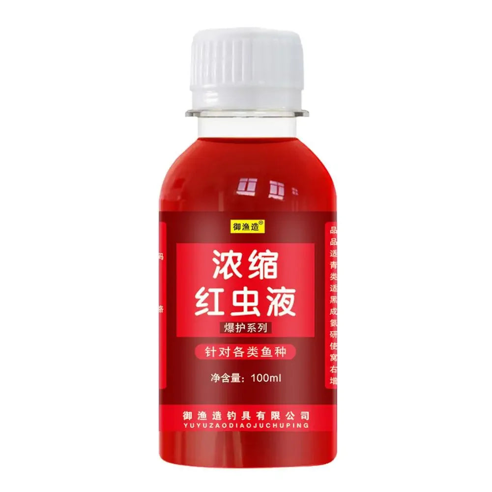 100ml Liquid Blood Worm Scent Fish Attractant Concentrated Fishing Additive Catfish Accessories Liquid Bait Red Perch Fish P4F7