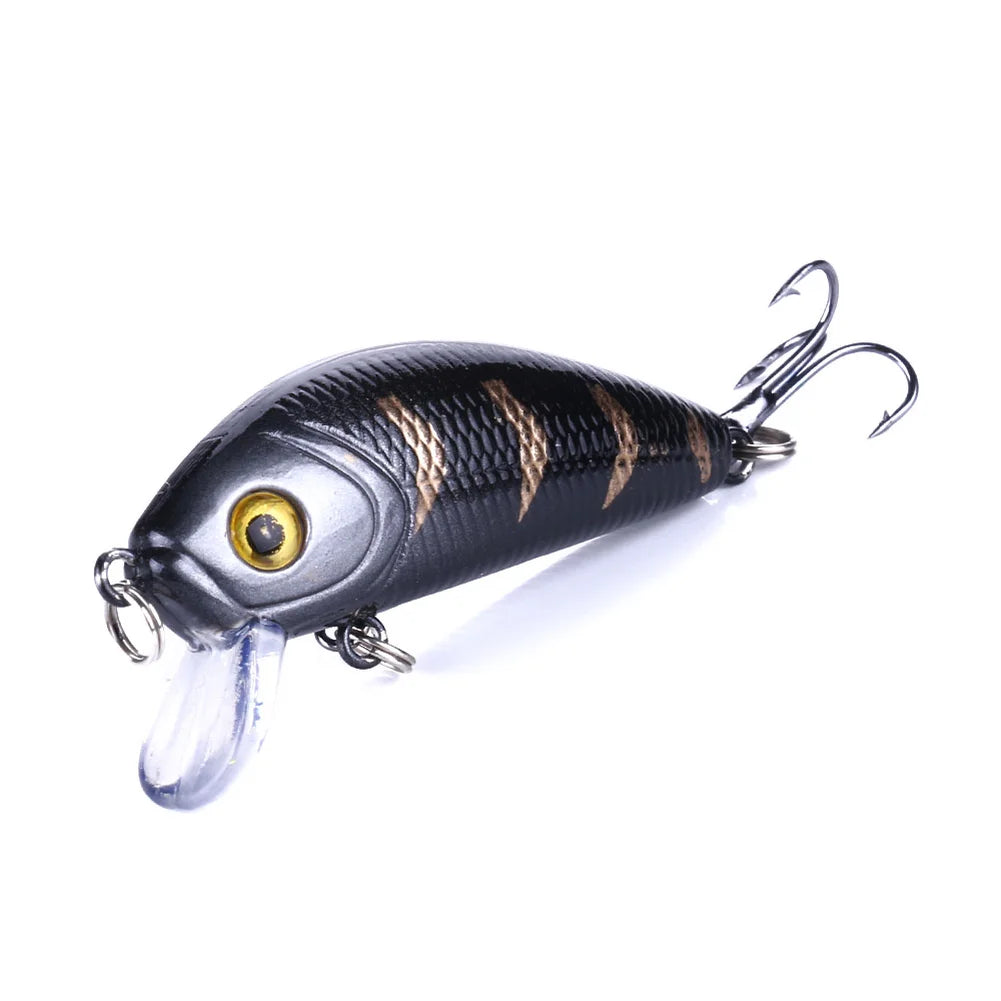 Fishing Lures Minnow 50mm 3.61g Wobbler Artificial Plastic Hard Bait Popper Bass Trout Popper Lure Wobblers For Fishing