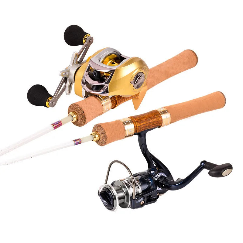 Ejection Fishing Rod XUL Super Soft And Ultra Light 1.4m Four-Section Portable Travel Stream Fiberglass Trout Rod