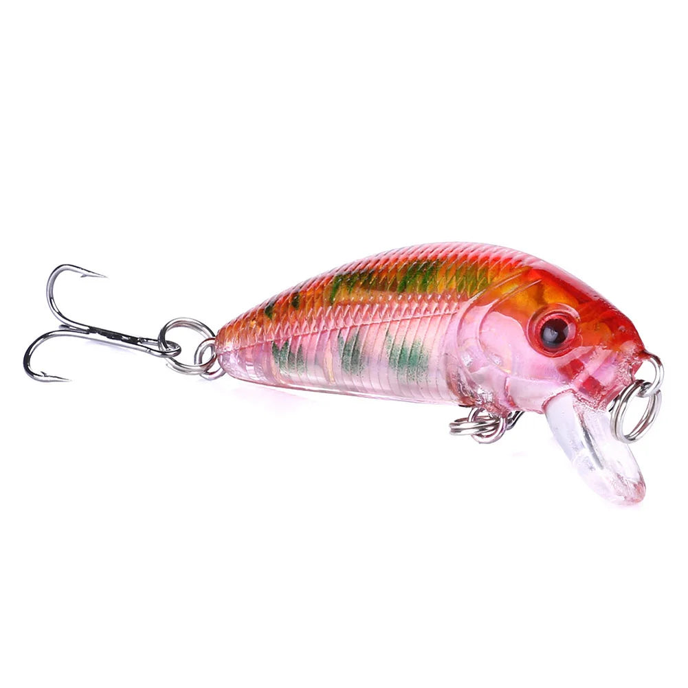 Fishing Lures Minnow 50mm 3.61g Wobbler Artificial Plastic Hard Bait Popper Bass Trout Popper Lure Wobblers For Fishing