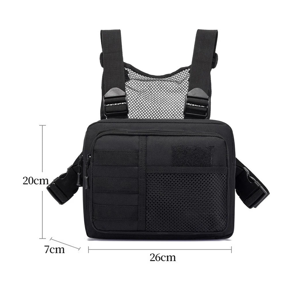 Fishing Chest Bag Men's Tactical Bags Chest Rig Packs Molle Nylon Climbing Camping Backpacks Outdoor Travel Vest anny Pack