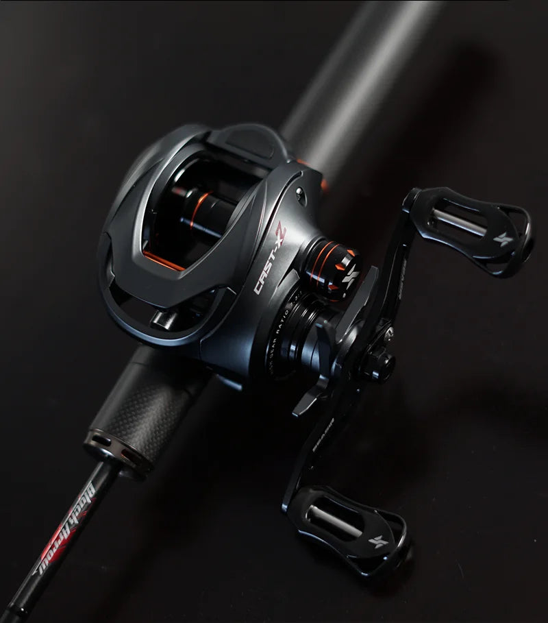 SEASIR Cast X2 Baitcasting Reel 7.3:1 Hybrid Ceramic Bearing Carbon Fiber Washer Dual Bearing System N52 Brake Fishing Reels