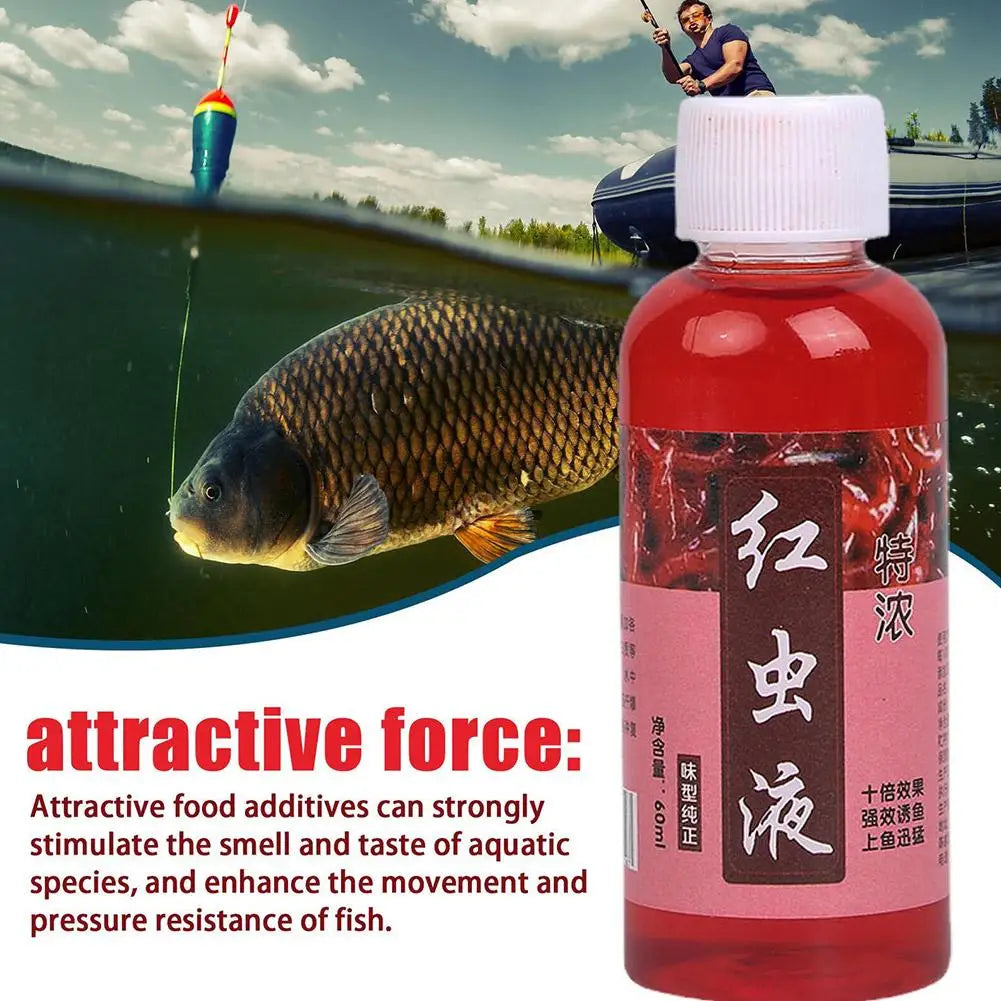 Strong Fish Attractant 100ml Concentrated Worm Extract Red Liquid For Fishing Fish Bait High Concentration Fish Bite Activa S8Y8