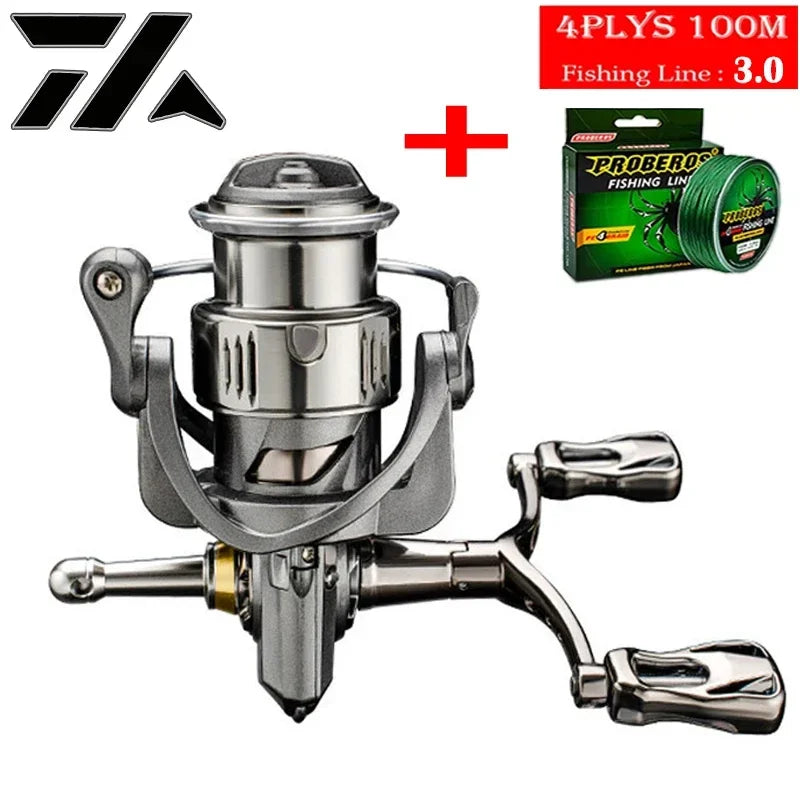 VWVIVIDWORLD 2500-6000 Series，5.2:1Gear Ratio, 8KG Max Drag, CNC Metal Doublel Rocker,Spinning Fishing Reel,For Freshwater Saltw