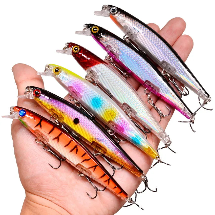 3/5/8Pcs Random Minnow Fishing Lure set High Quality Swimming Bait Wobble Bait Crankbait Artificial Bait