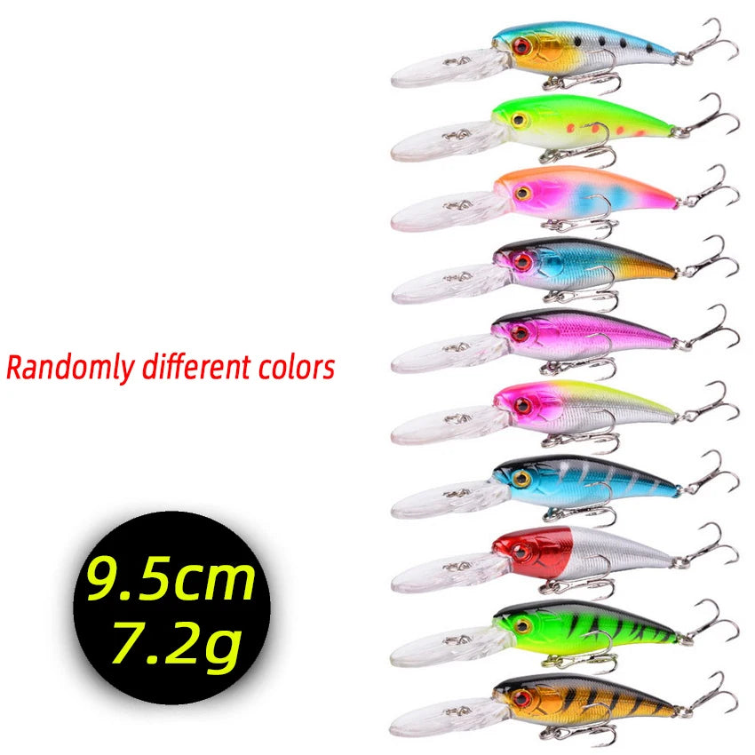 3/5/8Pcs Random Minnow Fishing Lure set High Quality Swimming Bait Wobble Bait Crankbait Artificial Bait