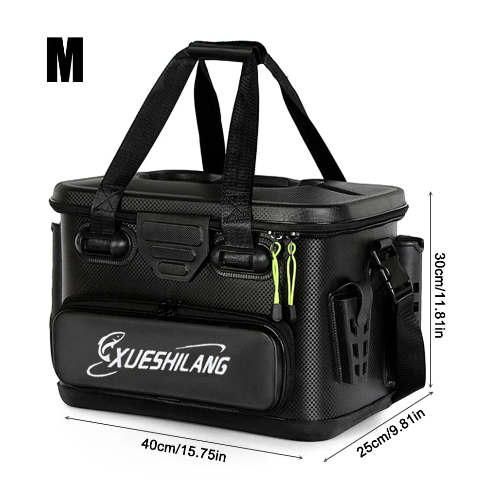 20/28L Portable Fishing Barrel Box EVA Fishing Bag Rod Bait Reel Fish Storage Bag Single Shoulder Bag Hook Lure Luya Handbag