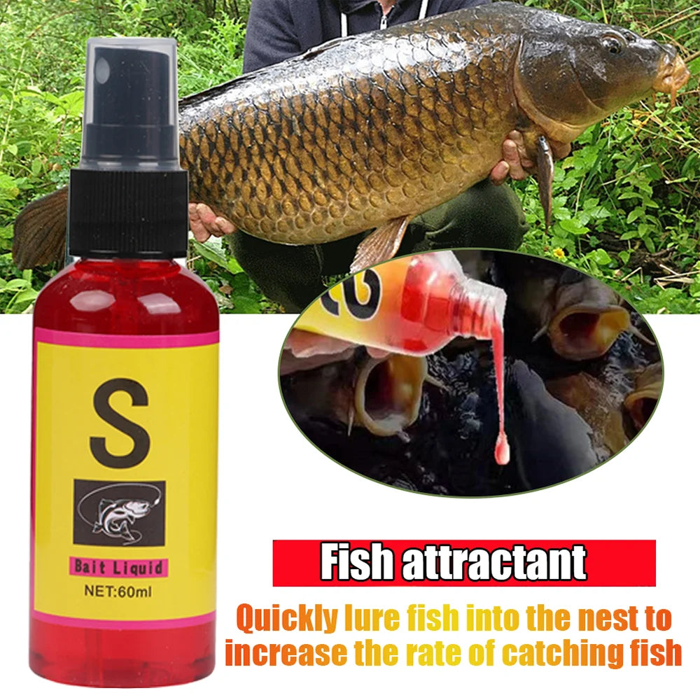 60ml Aqueous Solution Fish Bait for Fishing Crucian Carp Bait Nest Material Lure Additive Fishing Artifact Carp Fishing