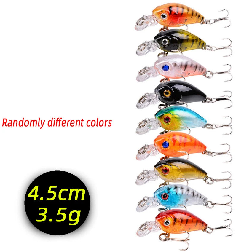 3/5/8Pcs Random Minnow Fishing Lure set High Quality Swimming Bait Wobble Bait Crankbait Artificial Bait