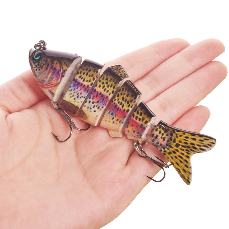 Luminous Fishing Lures For Dropshipping Multi Jointed Swimbait 6 7 Segment Wobblers Pike Tackle for Bass Trout Crankbait Lure