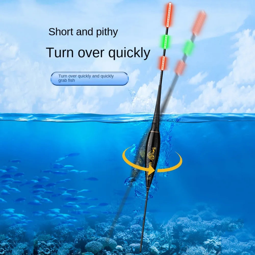 Smart Led Fishing Float Highly Sensitive Remind Buoy Gravity Sensor Glowing Electric Night Fishing Strobe Long Tail. Night fishing