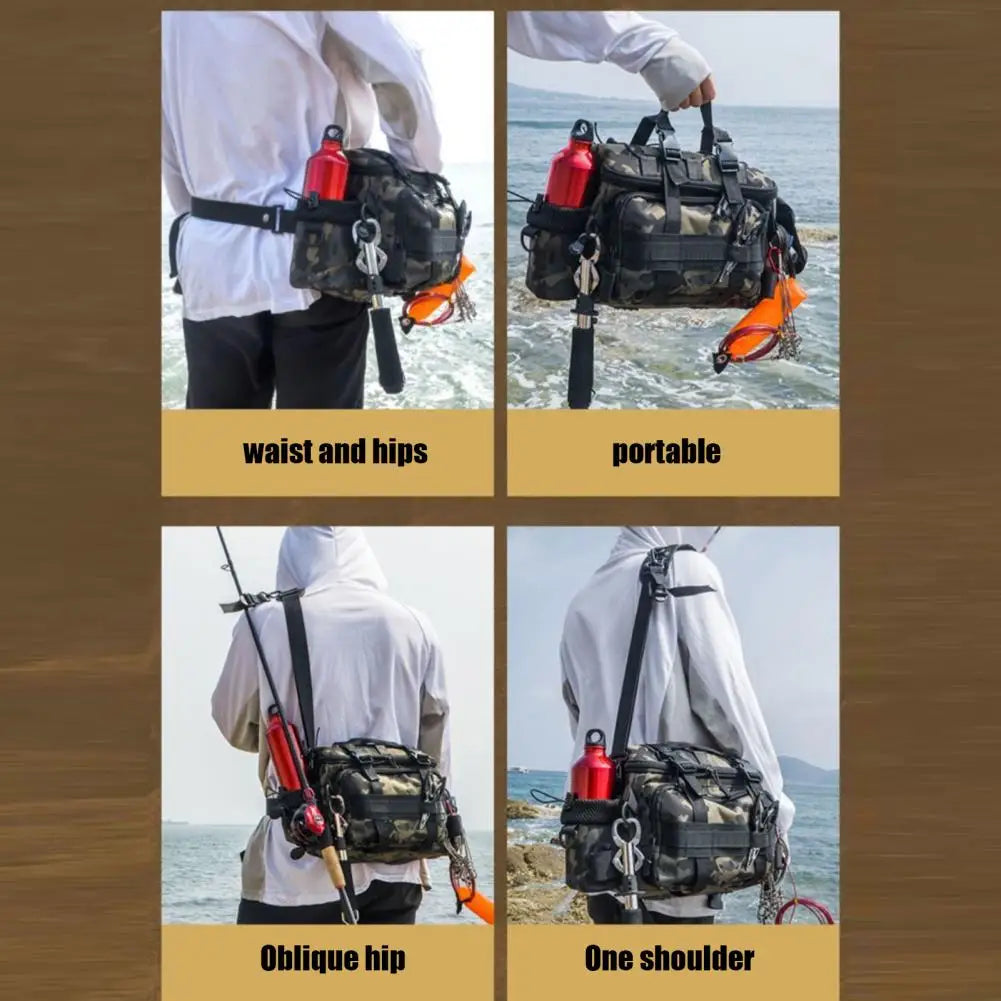 Fishing tackle, shoulder bag, storage bag, portable fishing rod holder, outdoor sports bag, flying fishing